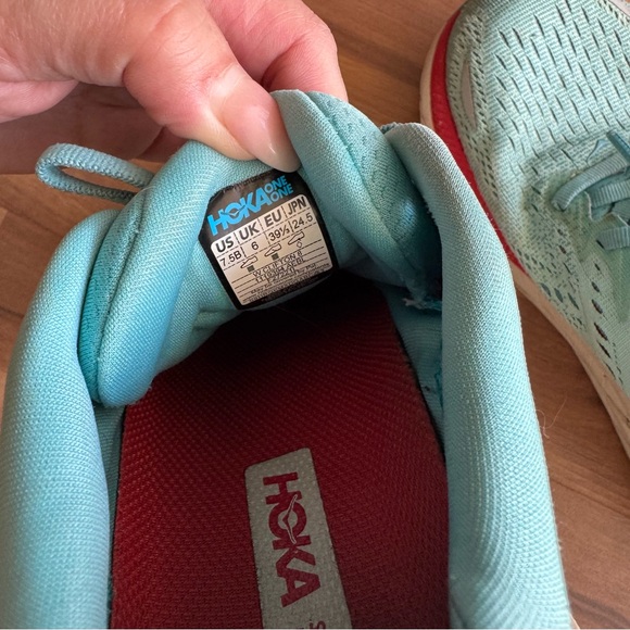 Hoka One Clifton 8 Women’s Running Athletic Shoes Aqua Blue 7.5 - Picture 7 of 11